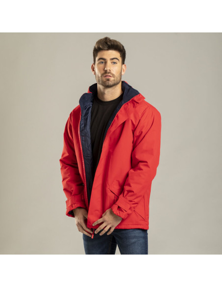 Parka personalizada e impermeable, forro polar, S-XXL.
