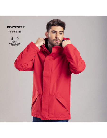 Parka personalizada e impermeable, forro polar, S-XXL.