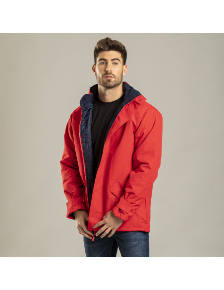 Parka personalizada e impermeable, forro polar, S-XXL.