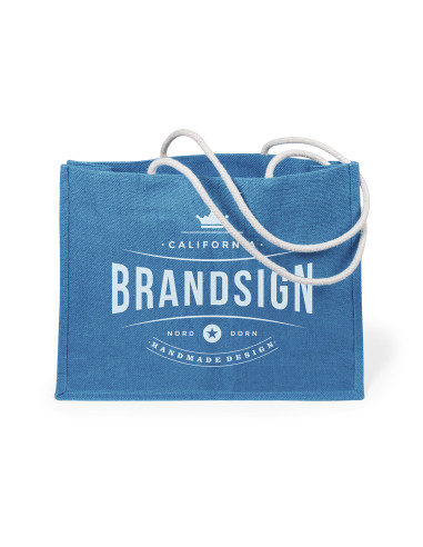 Bolsa Personalizable de Yute. Asas largas de...