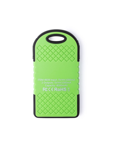 Power Bank Personalizado Solar, 4000 mAh, USB...