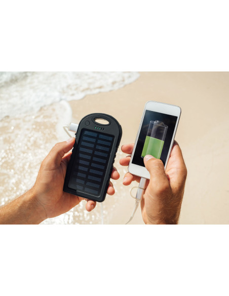 Power Bank Personalizado Solar, 4000 mAh, USB dual.