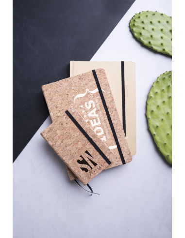 Bloc de Notas con Tapas en Corcho Natural para...