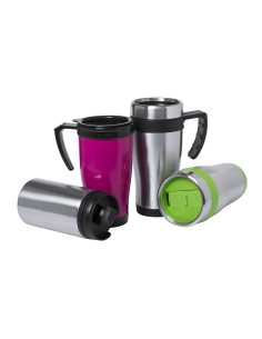 Vaso termo publicitario, Acero Inox, 450ml, tapa de... 2