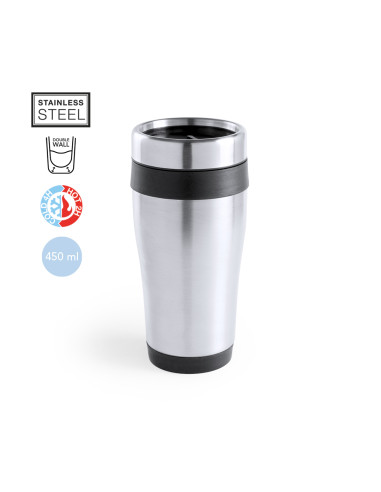Vaso termo publicitario, Acero Inox, 450ml,...
