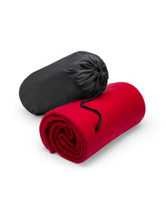 Manta promocional 120x150 cm, polar fleece, funda. 2