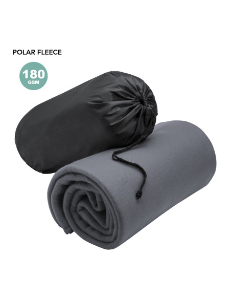 Manta promocional 120x150 cm, polar fleece, funda.