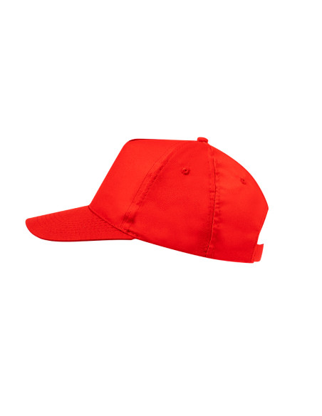 Gorra Publicitaria 5 paneles, 100% microfibra/poliéster, acabado suave.