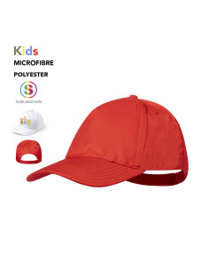 Gorra personalizada Niño, 5 paneles, microfibra/poliéster 2