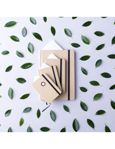 Bloc de Notas, tapas suaves para personalizar en Cartón Natural