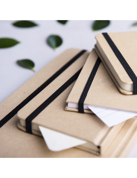 Bloc de Notas, tapas suaves para personalizar en Cartón Natural