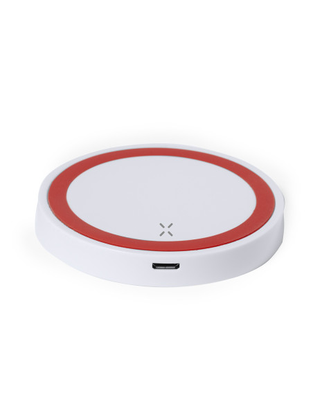 Cargador inalámbrico personalizado, bicolor, LED.