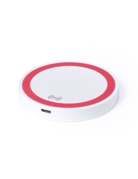 Cargador inalámbrico personalizado, bicolor, LED.