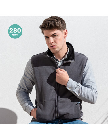 Chaleco personalizado polar fleece, M-XXL.