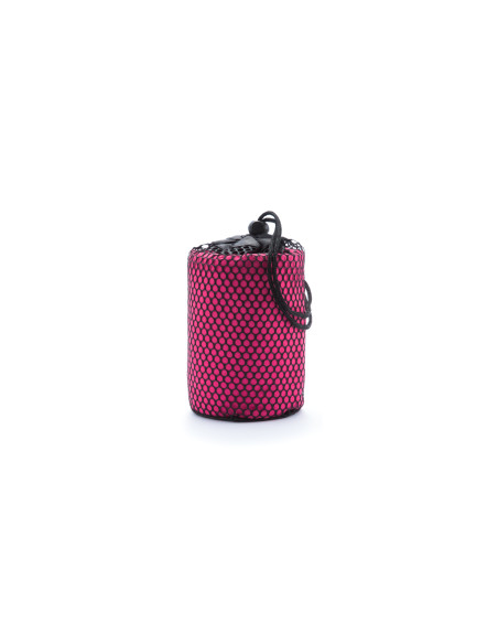 Toalla microfibra personalizada 138x72 con bolsa reciclada.