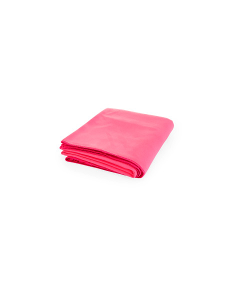 Toalla microfibra personalizada 138x72 con bolsa reciclada.