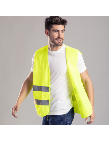 Chaleco reflectante personalizado, alta visibilidad, CE.