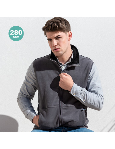 Chaleco personalizado polar fleece, M-XXL.