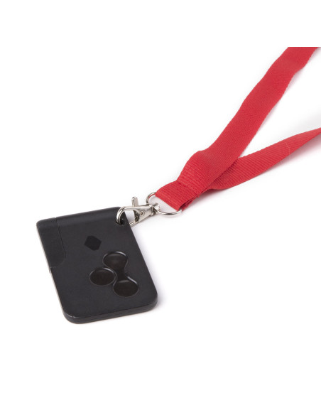 Lanyards personalizados baratos con mosquetón metálico en poliéster