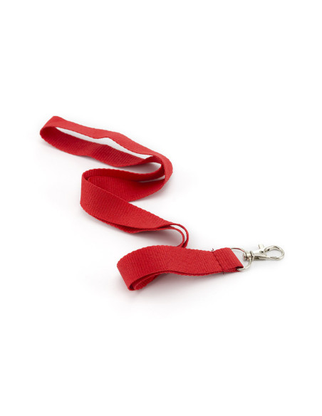 Lanyards personalizados baratos con mosquetón metálico en poliéster