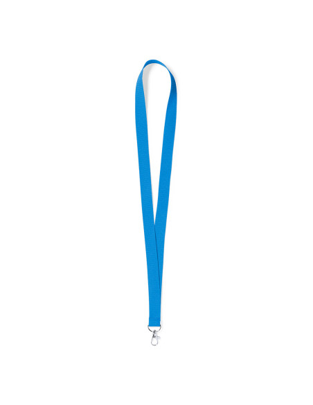 Lanyards personalizados baratos con mosquetón metálico en poliéster