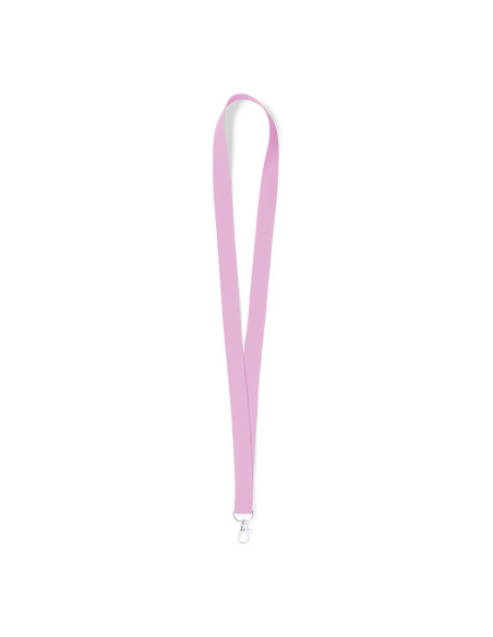 Lanyards personalizados baratos con mosquetón metálico en poliéster