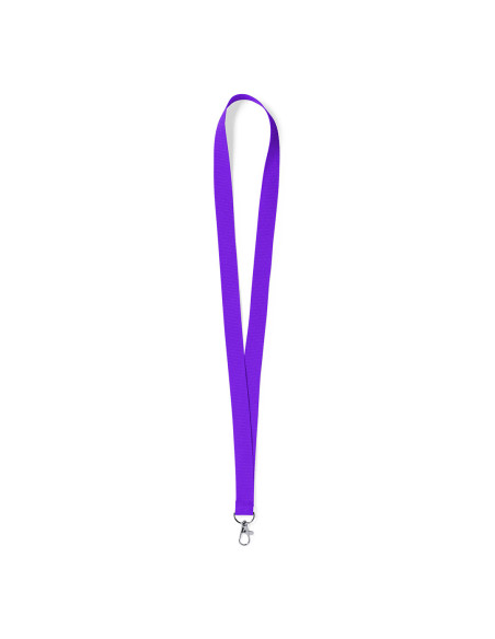 Lanyards personalizados baratos con mosquetón metálico en poliéster