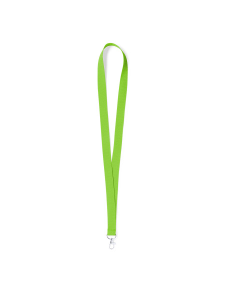 Lanyards personalizados baratos con mosquetón metálico en poliéster