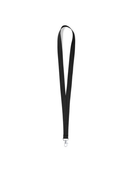 Lanyards personalizados baratos con mosquetón metálico en poliéster