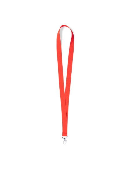 Lanyards personalizados baratos con mosquetón metálico en poliéster