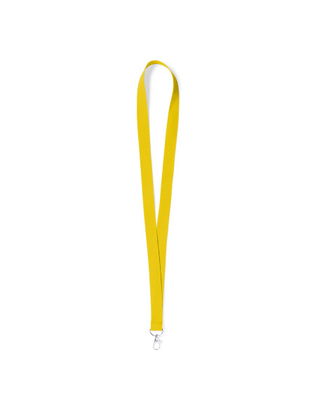 Lanyards personalizados baratos con mosquetón metálico en poliéster