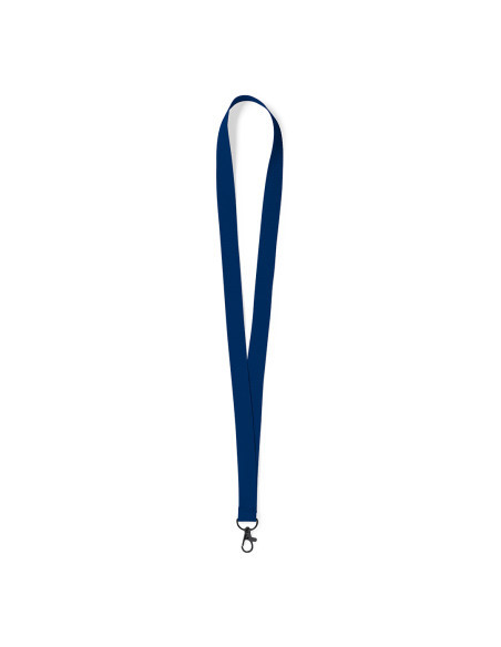 Lanyards personalizados baratos con mosquetón metálico en poliéster