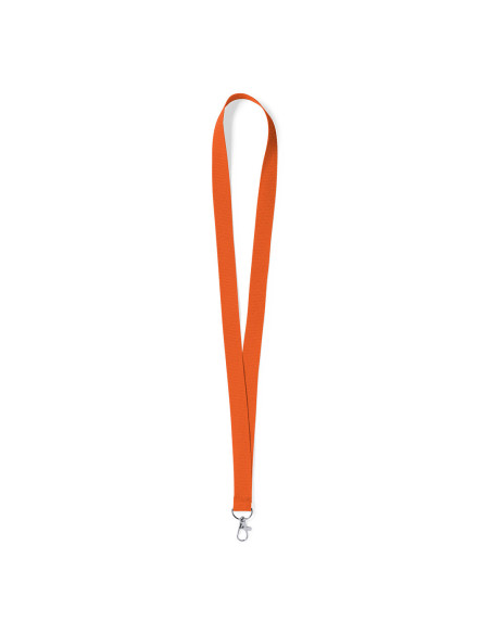 Lanyards personalizados baratos con mosquetón metálico en poliéster