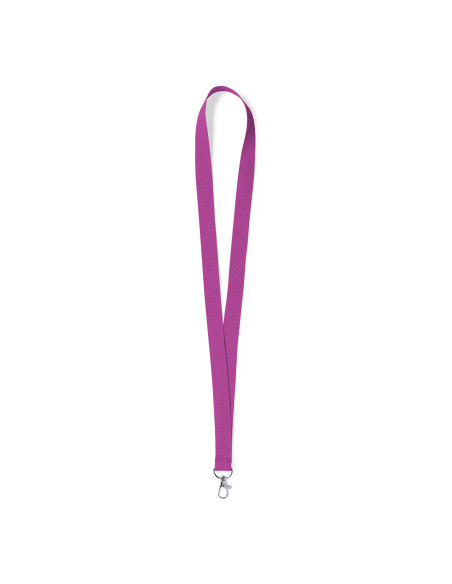 Lanyards personalizados baratos con mosquetón metálico en poliéster