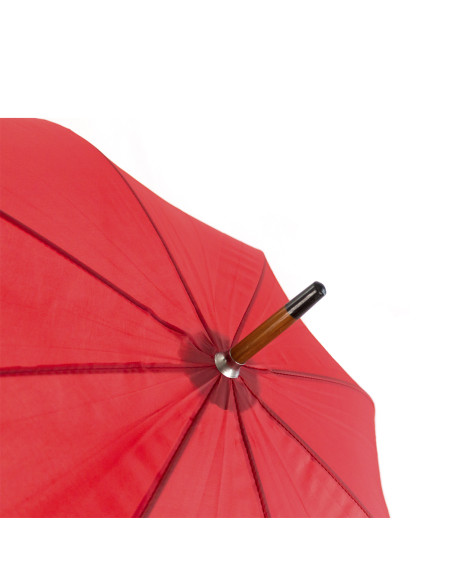 Paraguas publicidad de 105cm y mango de madera.