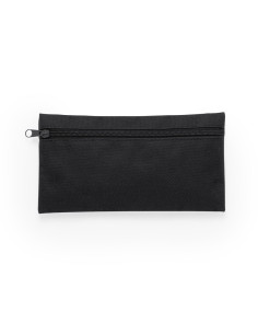 Estuches personalizados con cremallera frontal en poliéster.