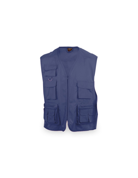 Chaleco de trabajo personalizado, múltiples bolsillos, L-XXL.