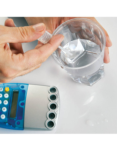 Calculadoras personalizadas ECO con agua.