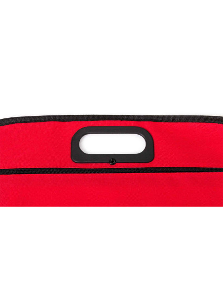 Portadocumentos viaje personalizado con asas troqueladas y cremallera