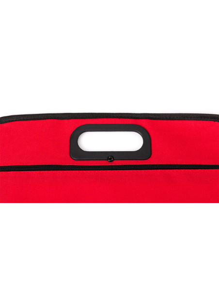 Portadocumentos viaje personalizado con asas troqueladas y cremallera