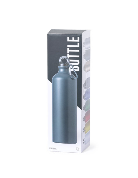 Bidón Personalizado 800ml en Aluminio y mosquetón
