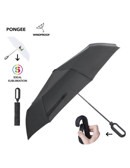 Paraguas para empresas plegable de 100cm con sistema antiviento.