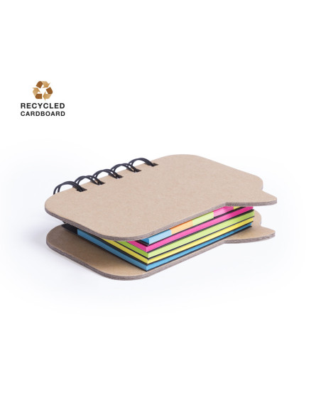 Bloc de Notas adhesivas para Publicidad en Cartón Reciclado Rígido