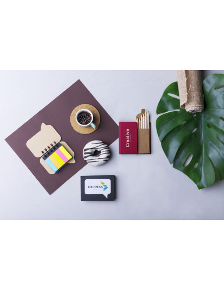 Bloc de Notas adhesivas para Publicidad en Cartón Reciclado Rígido