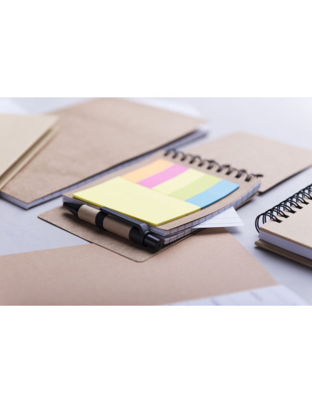 Bloc de Notas Adhesivas de anillas para Publicidad con Bolígrafo