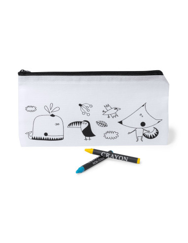 Estuche publicitario diseñado para colorear con...