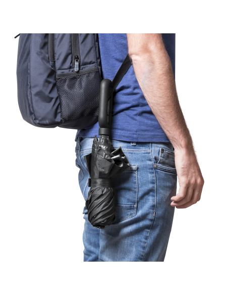 Paraguas para empresas plegable de 100cm con sistema antiviento.