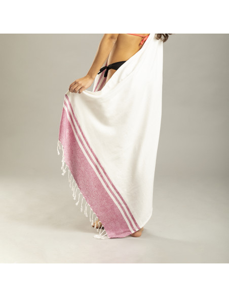 Pareo toalla personalizado, 2 en 1, algodón, rizo.