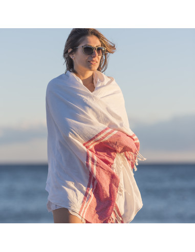 Pareo toalla personalizado, 2 en 1, algodón, rizo.