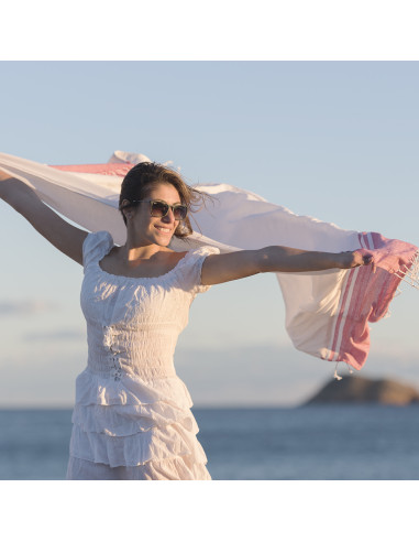 Pareo toalla personalizado, 2 en 1, algodón, rizo.